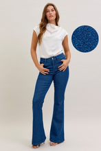 Load image into Gallery viewer, 5303- JUDY BLUE  HW Sparkle Flare (Glitter Denim)
