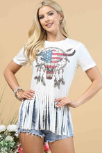 Load image into Gallery viewer, 6027-EMMA LONGHORN FRINGE TOP
