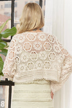 Load image into Gallery viewer, 5281- Crochet Lace Open Front Cardigan
