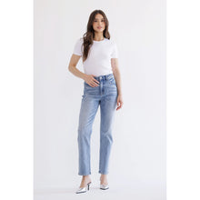 Load image into Gallery viewer, 5513- MICA.Super High Straight with Rhinestone JEANS
