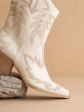 Load image into Gallery viewer, 5229-OASIS SOCIETY-The Nantes Beige | Western Embroidered Cowboy Boot
