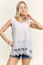 Load image into Gallery viewer, 6338- Casual Crochet Tank Top-WHITE
