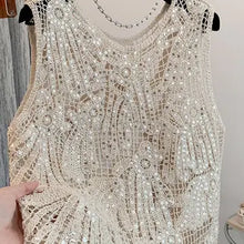 Load image into Gallery viewer, 6151- SEQUIN Crochet Embellished Tank Top
