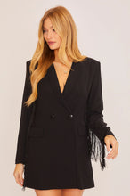 Load image into Gallery viewer, 4705- FRINGE BLAZER DRESS
