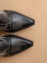 Load image into Gallery viewer, 6710- The Kiara BLACK | Western Inspired Heeled Fall Mule
