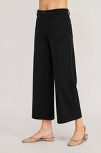 Load image into Gallery viewer, 6718- Knit Straight Leg Trousers-BLACK
