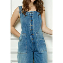 Load image into Gallery viewer, 5350-Denim Multi Button Fatigue Overall
