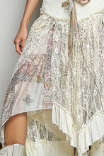 Load image into Gallery viewer, 5903- POL HIGH LOW SKIRT-CREAM
