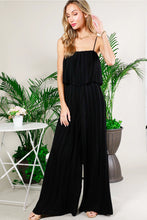 Load image into Gallery viewer, 4788-Pleated Jumpsuit Wide-Leg Wavy Hem
