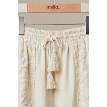Load image into Gallery viewer, 6188- Lace Accents Patchwork Crochet Jogger Pants
