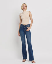 Load image into Gallery viewer, 4526 - VERVET-HIGH RISE Trouser Hem Bootcut Jeans
