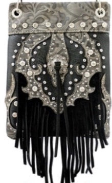 5536- CHIC BOHO BAG-CHIC206-BLACK