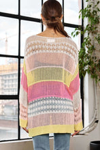 Load image into Gallery viewer, 4327-COLORBLOCK CROCHET TOP
