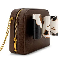 Load image into Gallery viewer, 6479- Moo Bow Mini Crossbody Bag-BROWN

