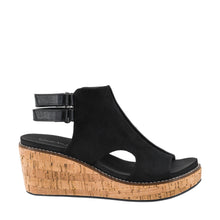 Load image into Gallery viewer, 6587- CORKYS  FALLING HARD BLACK Faux Suede
