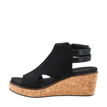 Load image into Gallery viewer, 6587- CORKYS  FALLING HARD BLACK Faux Suede
