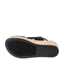 Load image into Gallery viewer, 6587- CORKYS  FALLING HARD BLACK Faux Suede
