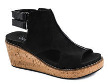 Load image into Gallery viewer, 6587- CORKYS  FALLING HARD BLACK Faux Suede
