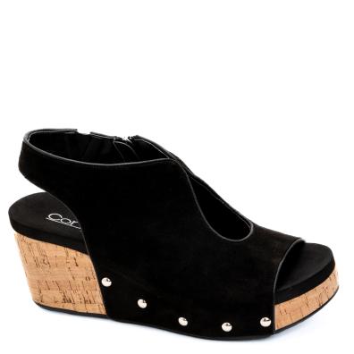 CORKYS- FRISKY WEDGE-BLACK