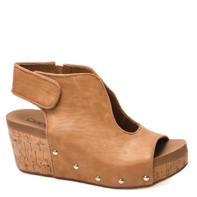 CORKYS- FRISKY WEDGE-CARAMEL