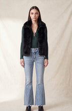 Load image into Gallery viewer, 6436- Funnel Neck Faux Fur Vest-BLACK
