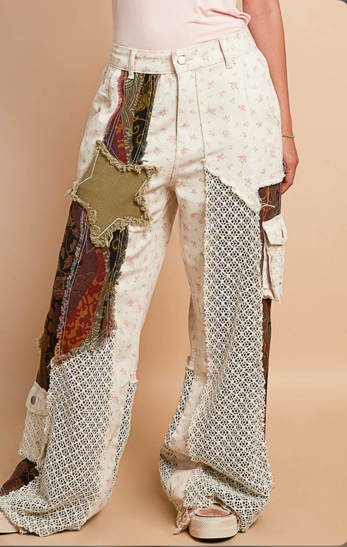 4662- POL- PATCHWORK PANTS-CREAM – Boho Luv Boutique 4662- POL- PATCHWORK PANTS-CREAM – Boho Luv Boutique