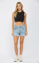 Load image into Gallery viewer, 5879- MICA-High Rise Shorts-COOL BLUE
