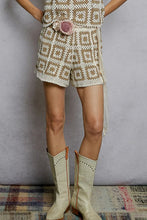 Load image into Gallery viewer, 5472-POL SMC300 CROCHET SHORTS-IVORY/MOCHA
