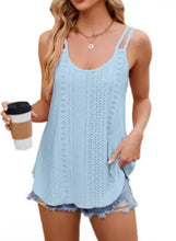 Load image into Gallery viewer, 6115- Round-Neck Women's Halter Vest Top-SKY BLUE
