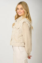 Load image into Gallery viewer, 6660- MIXED MEDIA SWEATER JACKET
