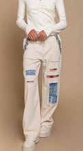 Load image into Gallery viewer, 4553- POL PATCHWORK TWILL PANTS
