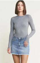 Load image into Gallery viewer, 5876- MICA-Denim Mini Skirt with Raw Hem
