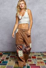 Load image into Gallery viewer, 5762-POL PATCH DENIM PANTS-BROWN
