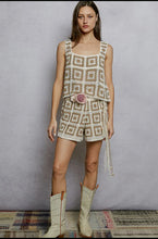 Load image into Gallery viewer, 5472-POL SMC300 CROCHET SHORTS-IVORY/MOCHA
