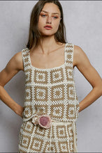 Load image into Gallery viewer, 5472-POL SMC300 CROCHET SHORTS-IVORY/MOCHA
