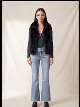 Load image into Gallery viewer, 6436- Funnel Neck Faux Fur Vest-BLACK
