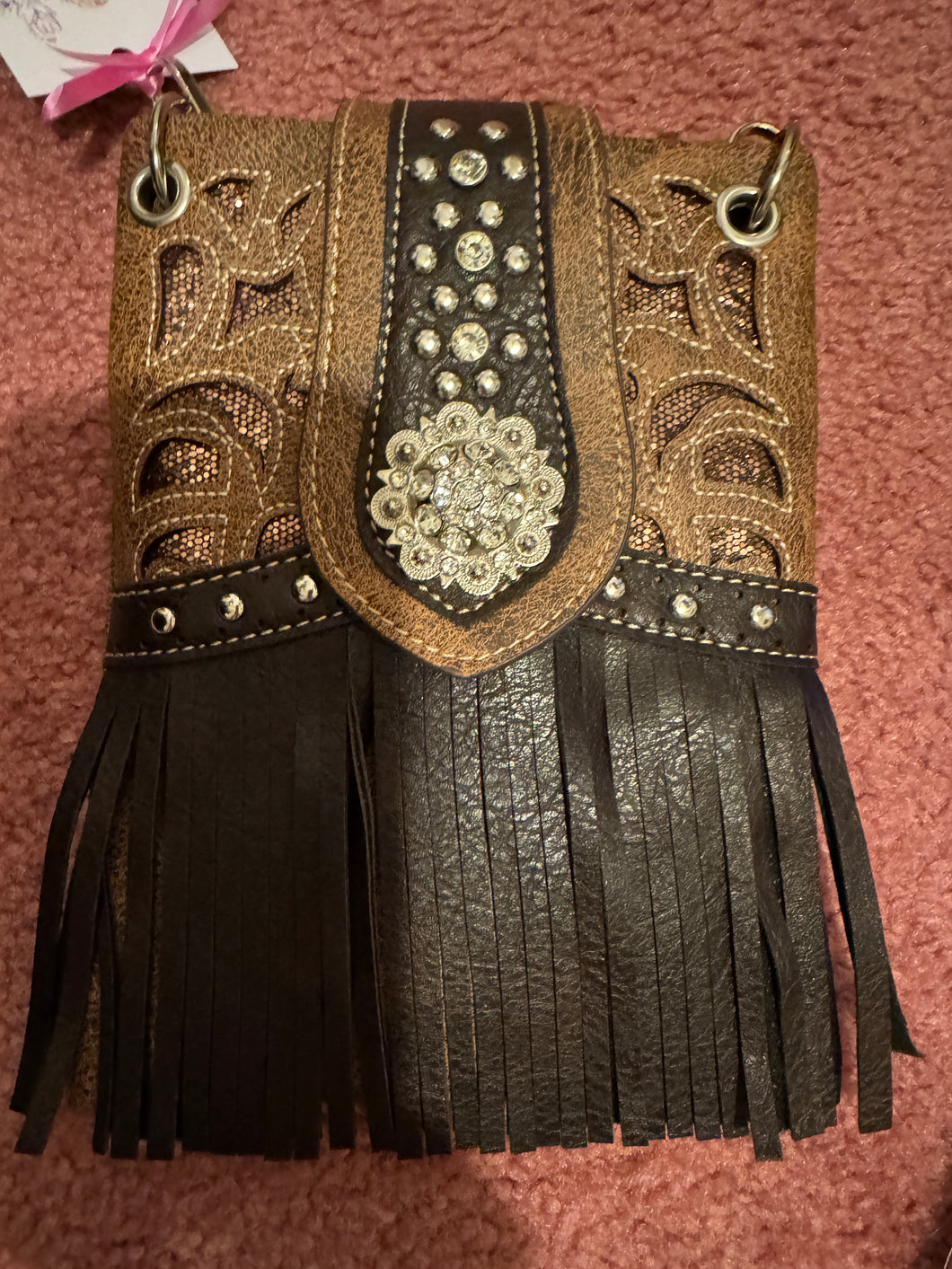 5540- CHIC BOHO BAG-CHIC357-BROWN