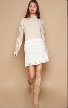 Load image into Gallery viewer, 4483- POL LACE MINI SKIRT-ONE SIZE -SMALL
