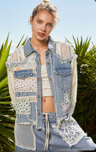 Load image into Gallery viewer, 4491- POL DENIM PATCH SHACKET
