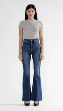 Load image into Gallery viewer, 5873- MICA-High Rise dark wash Flare Jeans
