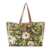 5319- MYRA Lovely Florals Weekender Bag In Dark Green