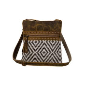 5336- MYRA.Sand Weaver Small & Crossbody Bag