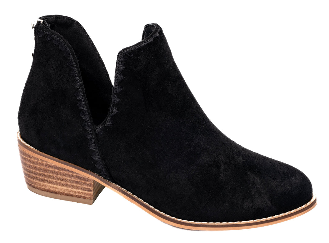 CORKYS SPICE IT UP Black Faux Suede