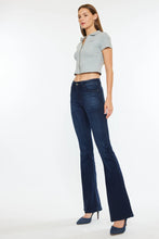 Load image into Gallery viewer, 5253- KAN CAN  - Mid Rise Flare JEANS-DARK WASH
