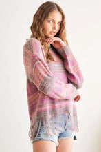 Load image into Gallery viewer, 4693- Pull Over Fringe Sweater-multi
