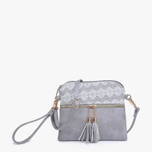Load image into Gallery viewer, JEN &amp; CO Tara Double Zip Crossbody/Wristlet
