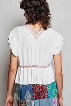 Load image into Gallery viewer, 6066- V-Neck Adjustable Waist Sleeveless Top-WHITE
