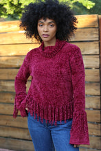 Load image into Gallery viewer, 5707- WINE FRINGE TOP

