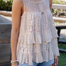 Load image into Gallery viewer, 5884-Desert Dream Moonlight Tiered Lace TOP
