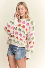 Load image into Gallery viewer, 4802-Multi Color Chunky Sweater Top
